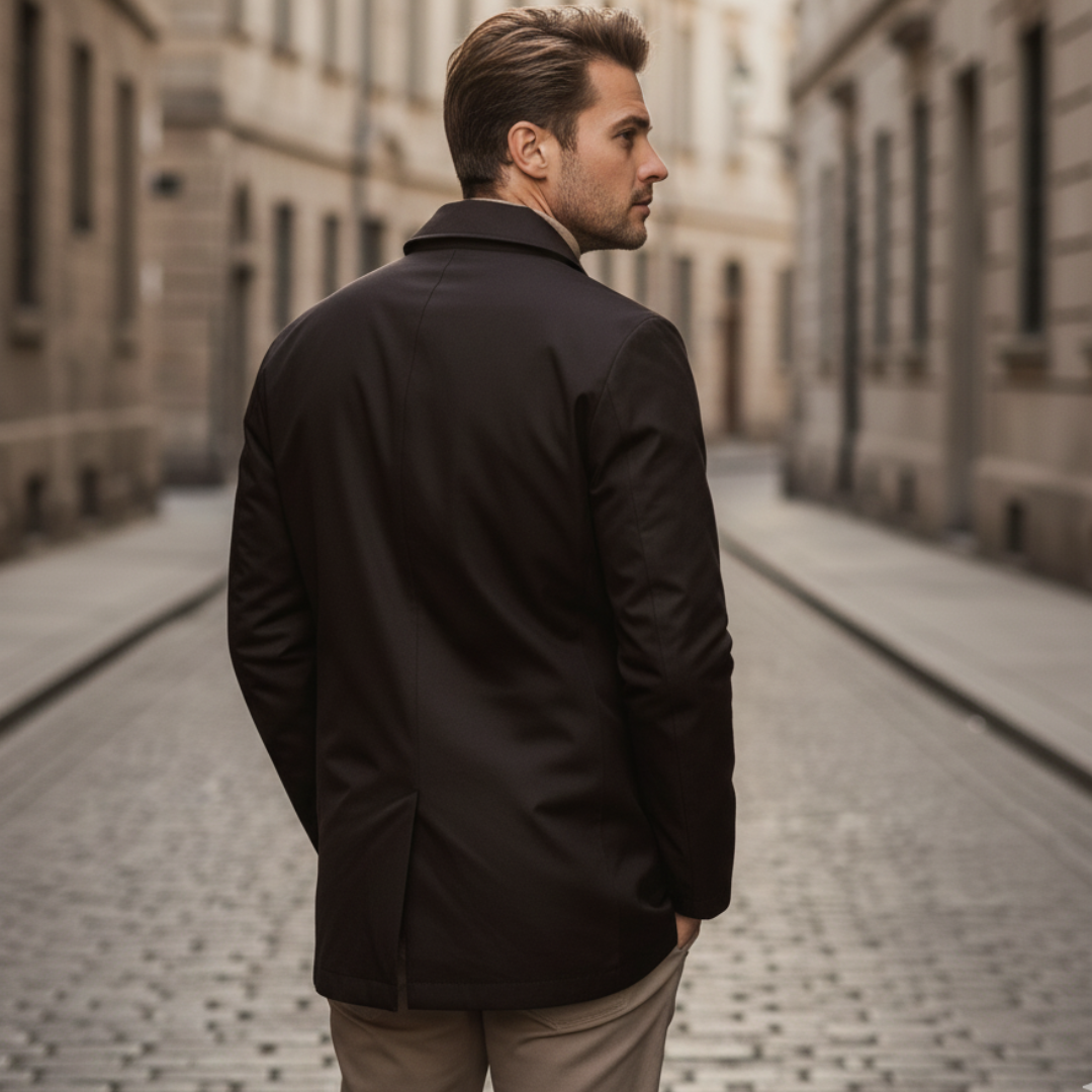 Płaszcz zimowy Mikołaj męski | Elegancki krój, ciepłe ocieplenie 4