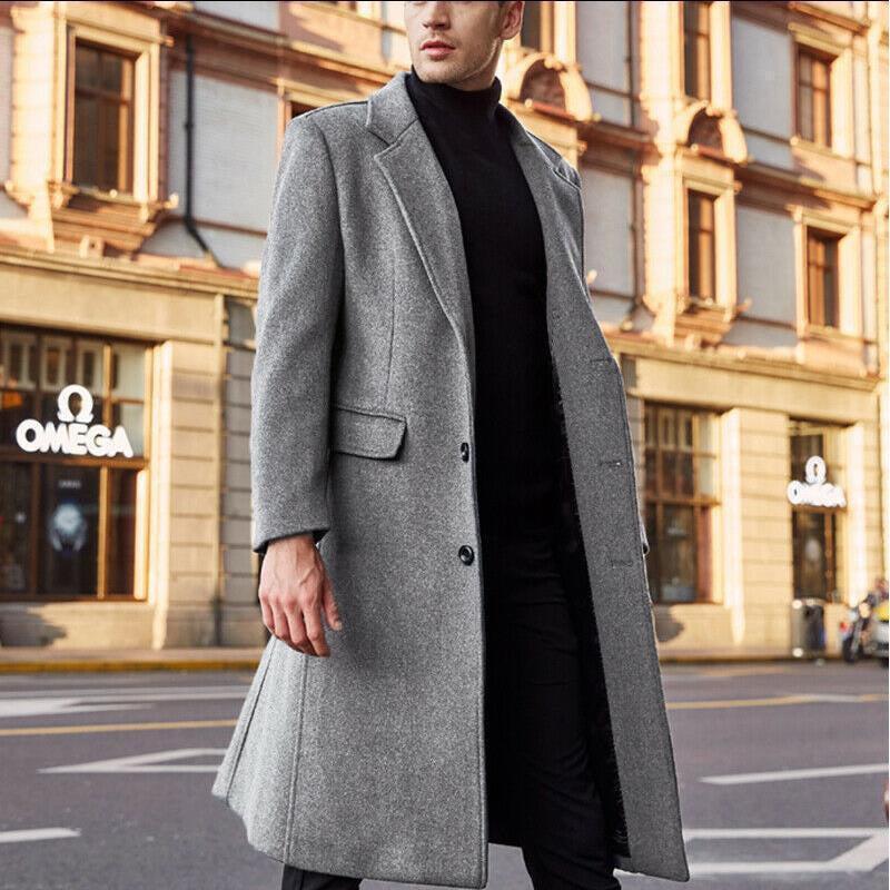 Płaszcz zimowy Ziemowit męski | Elegancka wełna, klasyczny krój 2
