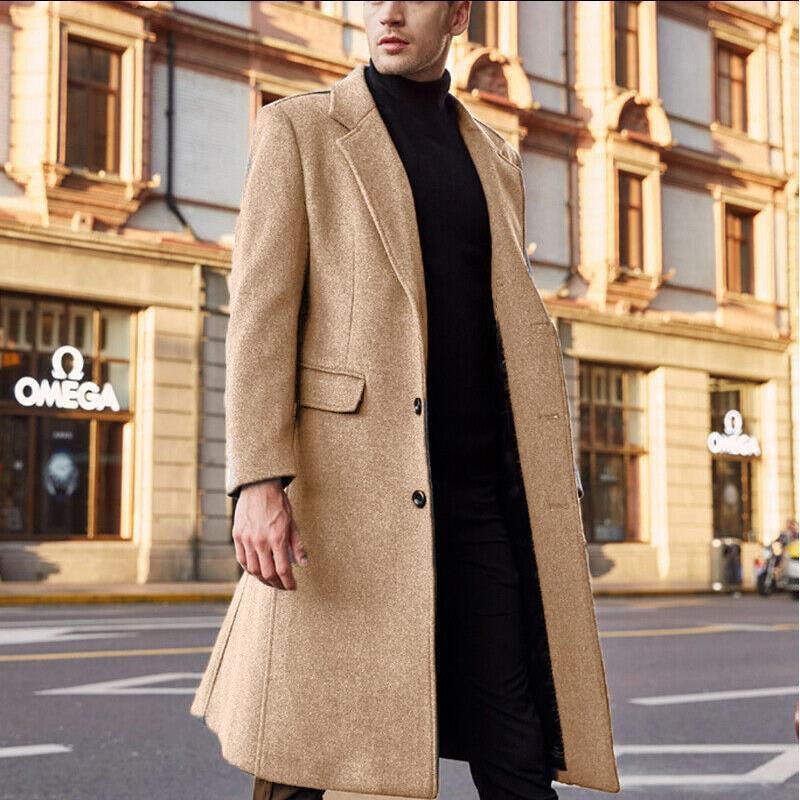 Płaszcz zimowy Ziemowit męski | Elegancka wełna, klasyczny krój 4