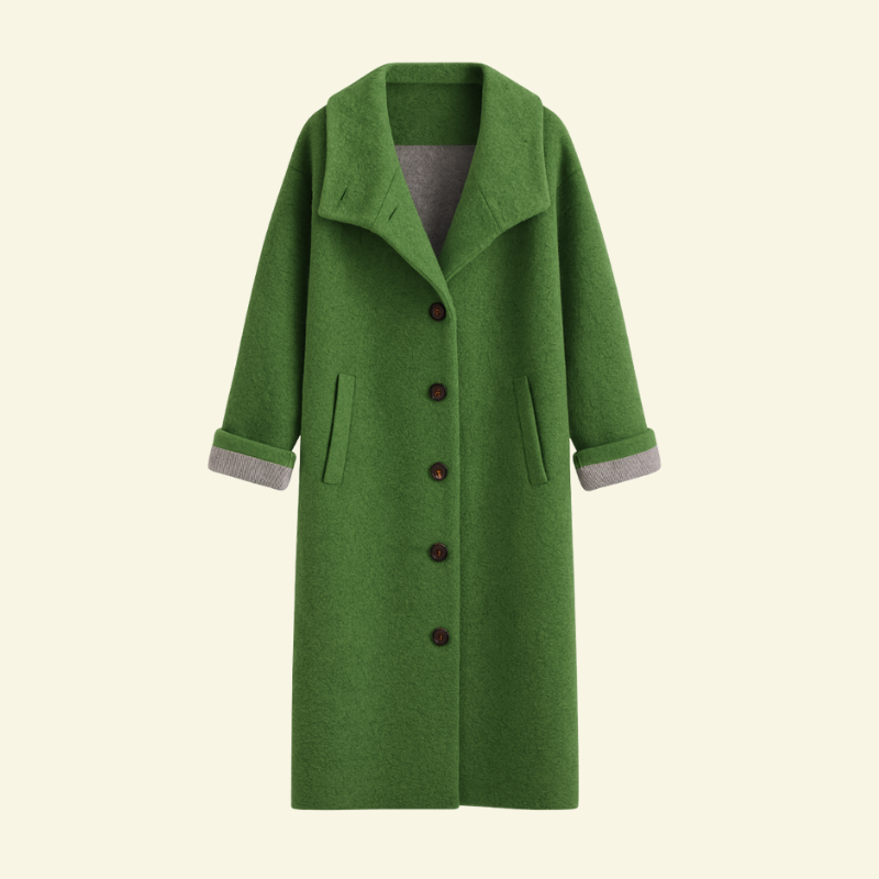 Płaszcz zimowy damski Solange | Premium Mieszanka Tkanin, Elegancki Fason 1