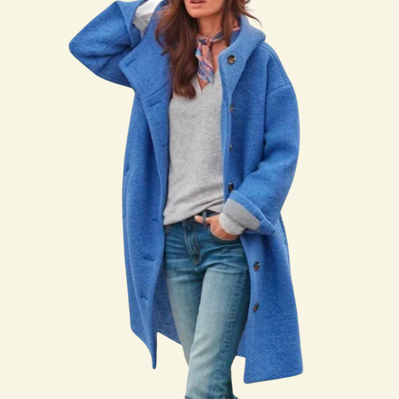 Płaszcz zimowy damski Solange | Premium Mieszanka Tkanin, Elegancki Fason 2