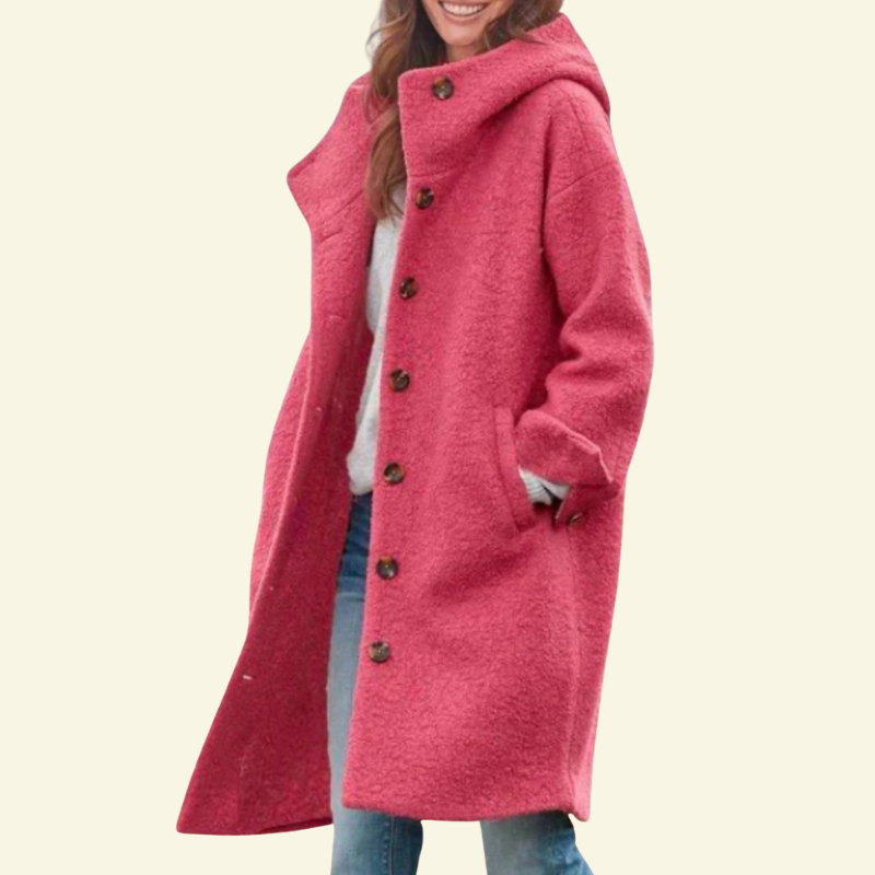 Płaszcz zimowy damski Solange | Premium Mieszanka Tkanin, Elegancki Fason 5