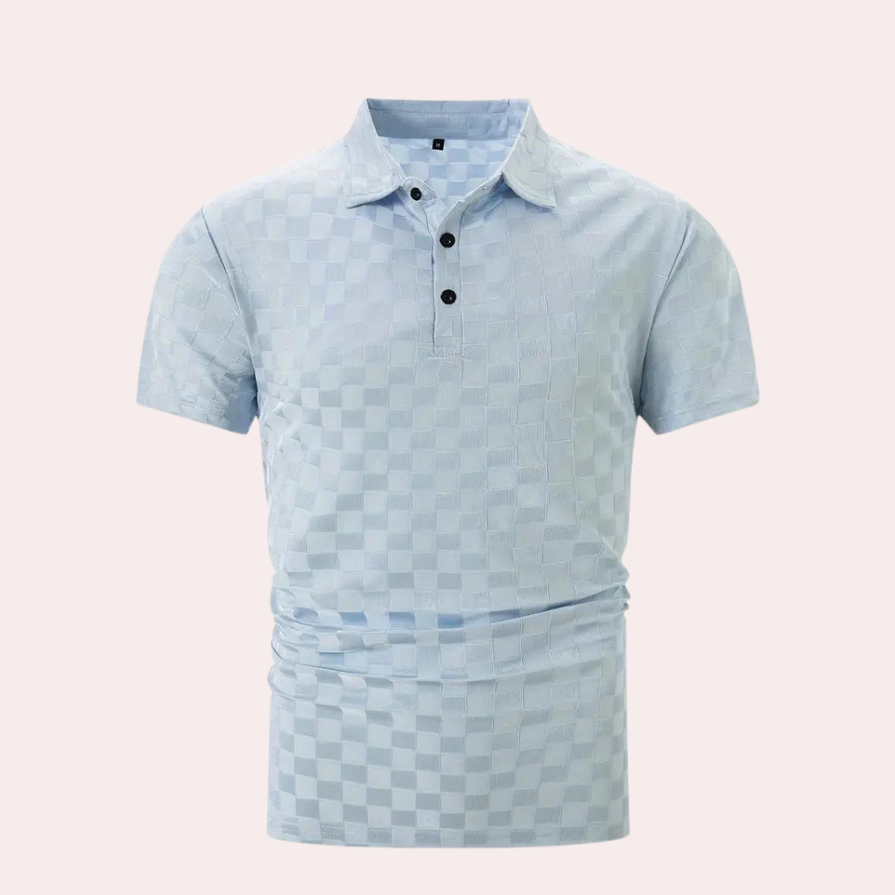Polo męskie Borys | Krótki rękaw, elegancka bawełna z elastanem 3