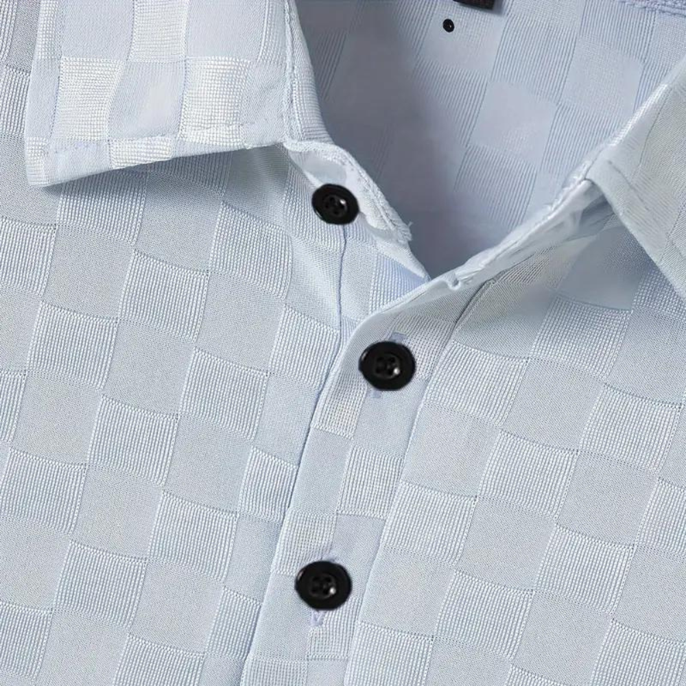 Polo męskie Borys | Krótki rękaw, elegancka bawełna z elastanem 5