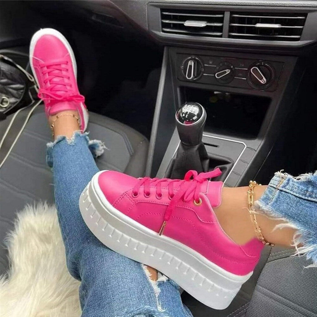 Sneakersy Damskie Lira | Białe, Gruba Podeszwa, Nowoczesny Design 2