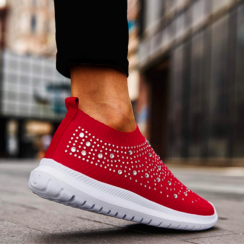 Sneakersy Ortopedyczne Lira | Wsuwane, Dzianinowe, Wygodne Wsparcie 4