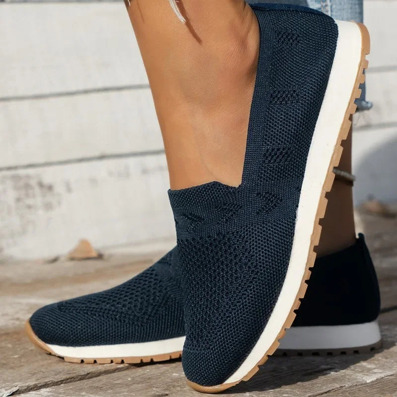 Sneakersy Paulina | Siateczkowe, białe sneakersy damskie na lato 4