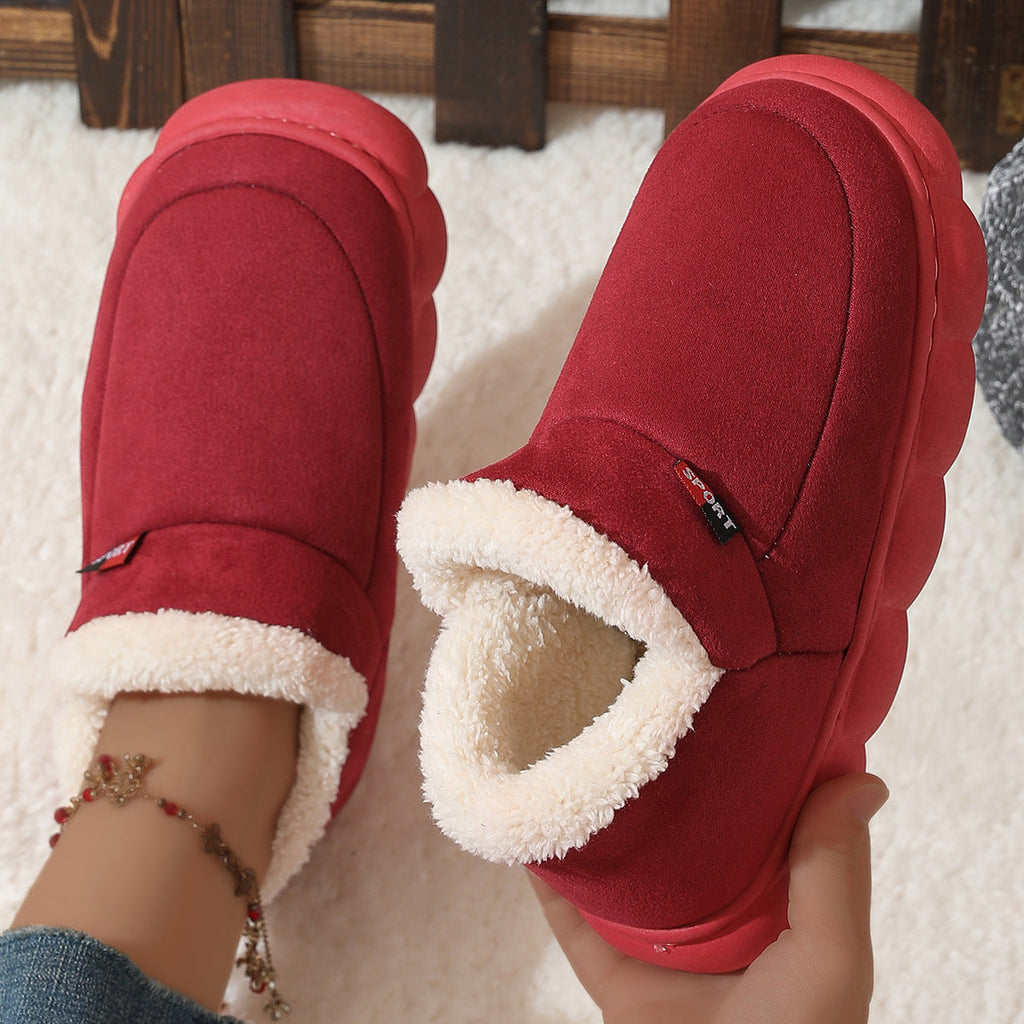 Sneakersy Rebecca Damskie | Pluszowe, Lekkie z Platformą na Zimę 2