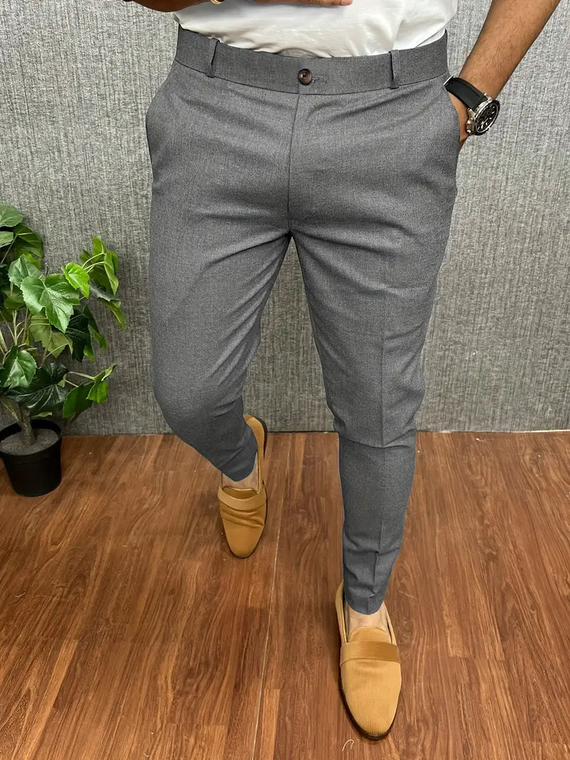 Soren Spodnie Męskie | Eleganckie Slim Fit, Zwężane Nogawki 1