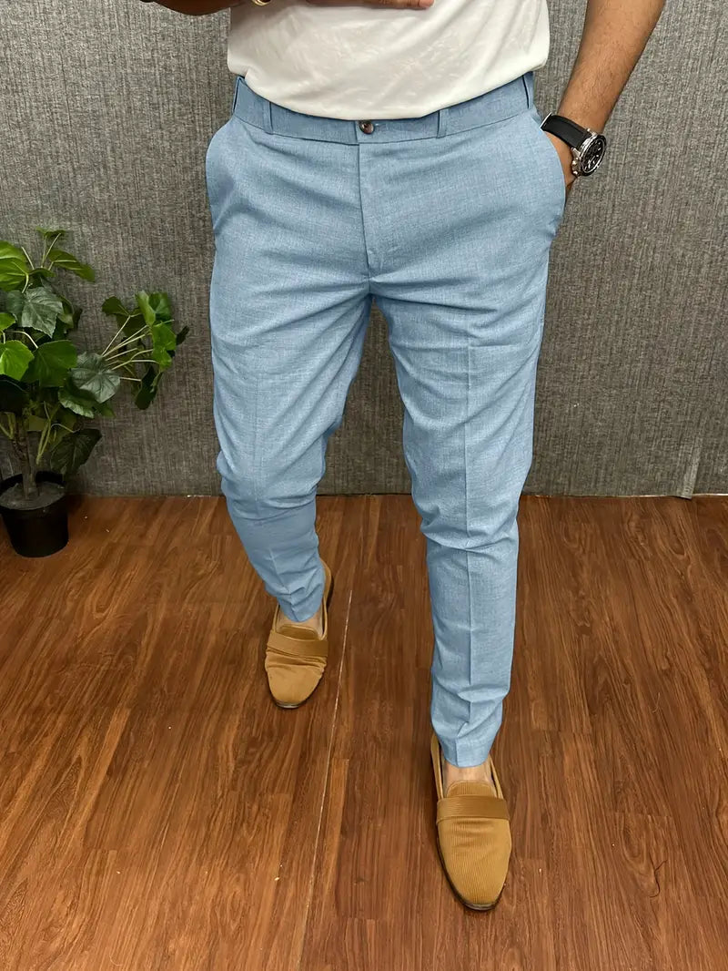 Soren Spodnie Męskie | Eleganckie Slim Fit, Zwężane Nogawki 5