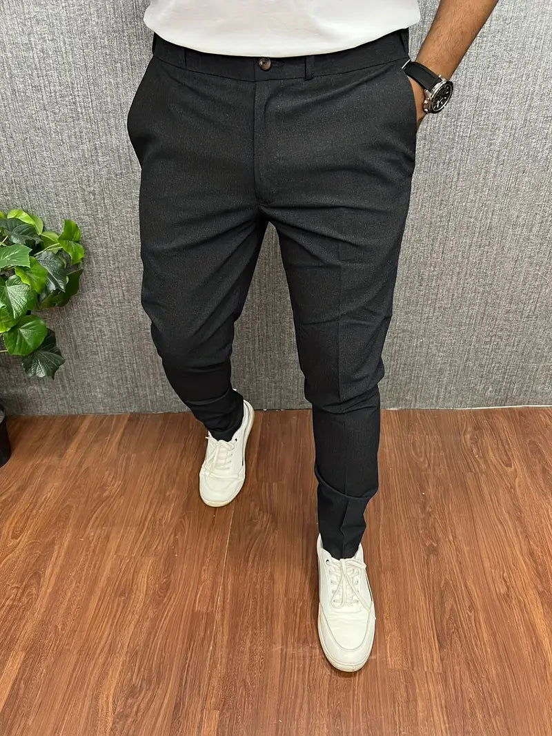 Soren Spodnie Męskie | Eleganckie Slim Fit, Zwężane Nogawki 6