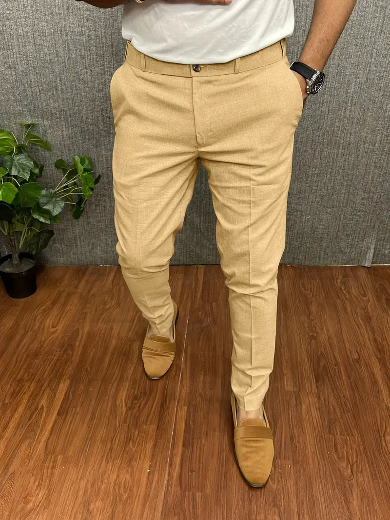 Soren Spodnie Męskie | Eleganckie Slim Fit, Zwężane Nogawki 8
