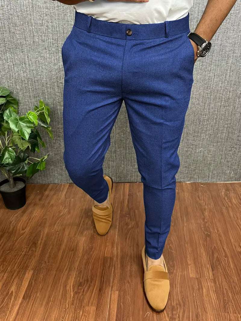 Soren Spodnie Męskie | Eleganckie Slim Fit, Zwężane Nogawki 9