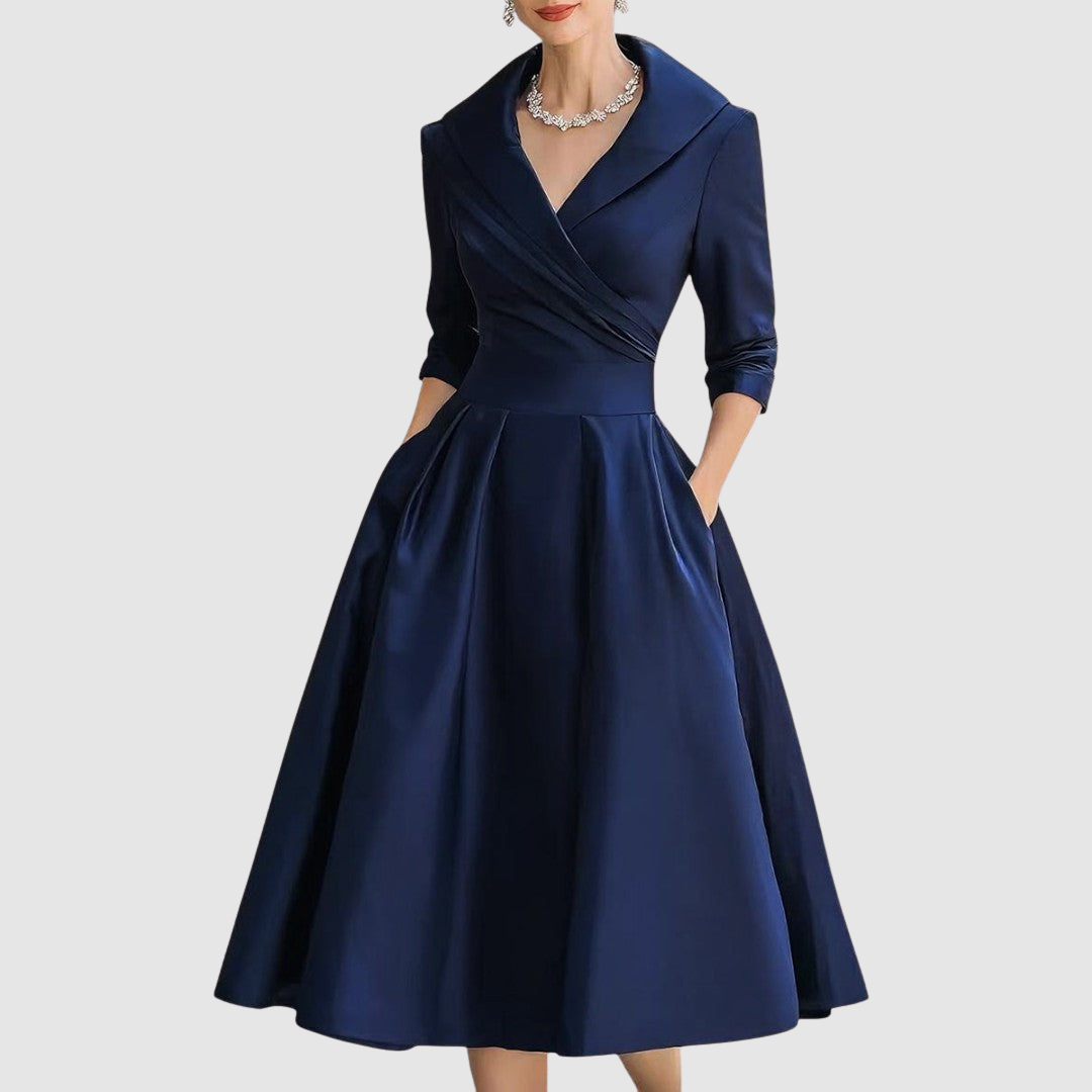 Spódnica midi Adéla | Elegancki krój z kołnierzykiem 2