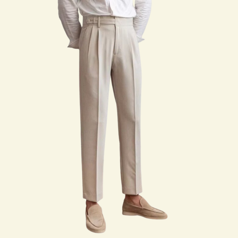 Spodnie Maxence Damskie | Strukturalne z Guzikami, Elegancki Krój 0