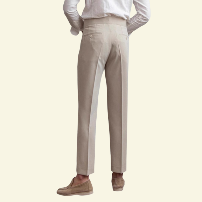 Spodnie Maxence Damskie | Strukturalne z Guzikami, Elegancki Krój 3