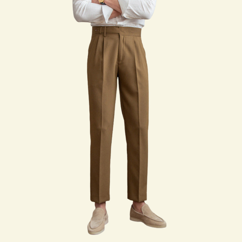 Spodnie Maxence Damskie | Strukturalne z Guzikami, Elegancki Krój 5