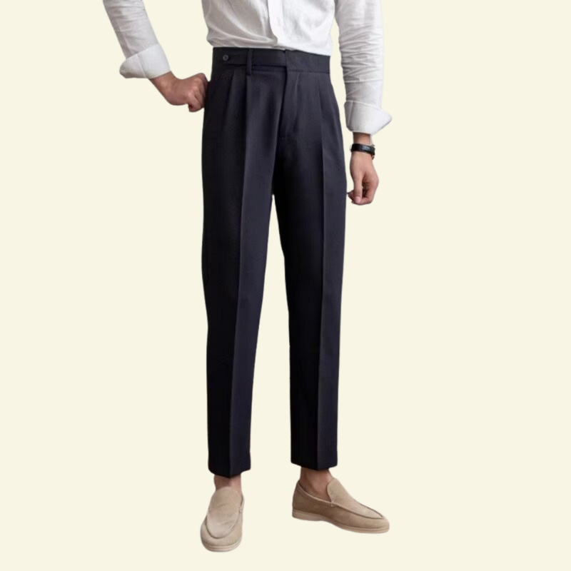 Spodnie Maxence Damskie | Strukturalne z Guzikami, Elegancki Krój 7