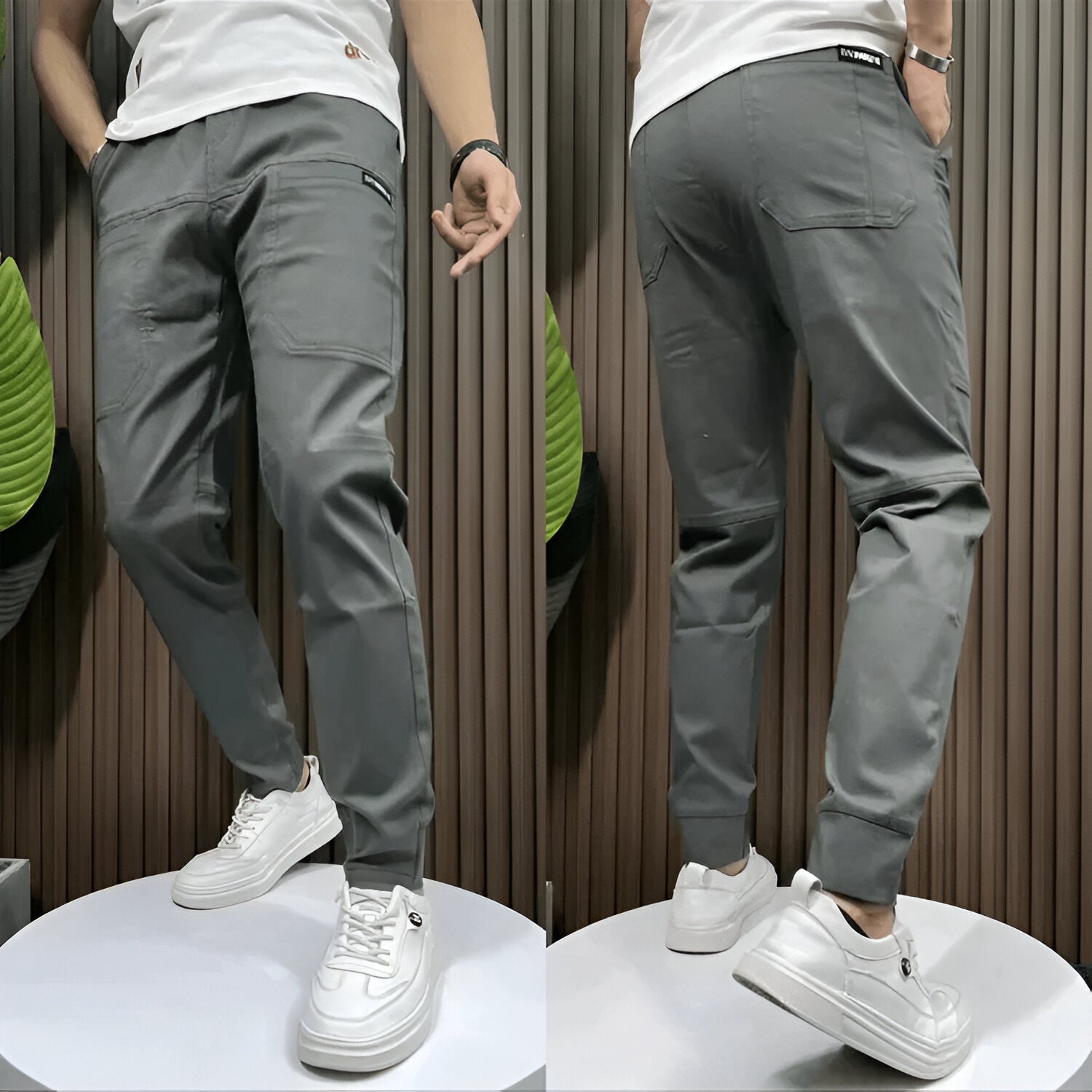 Spodnie cargo Tomasz męskie | Premium stretch, uniwersalny styl 1