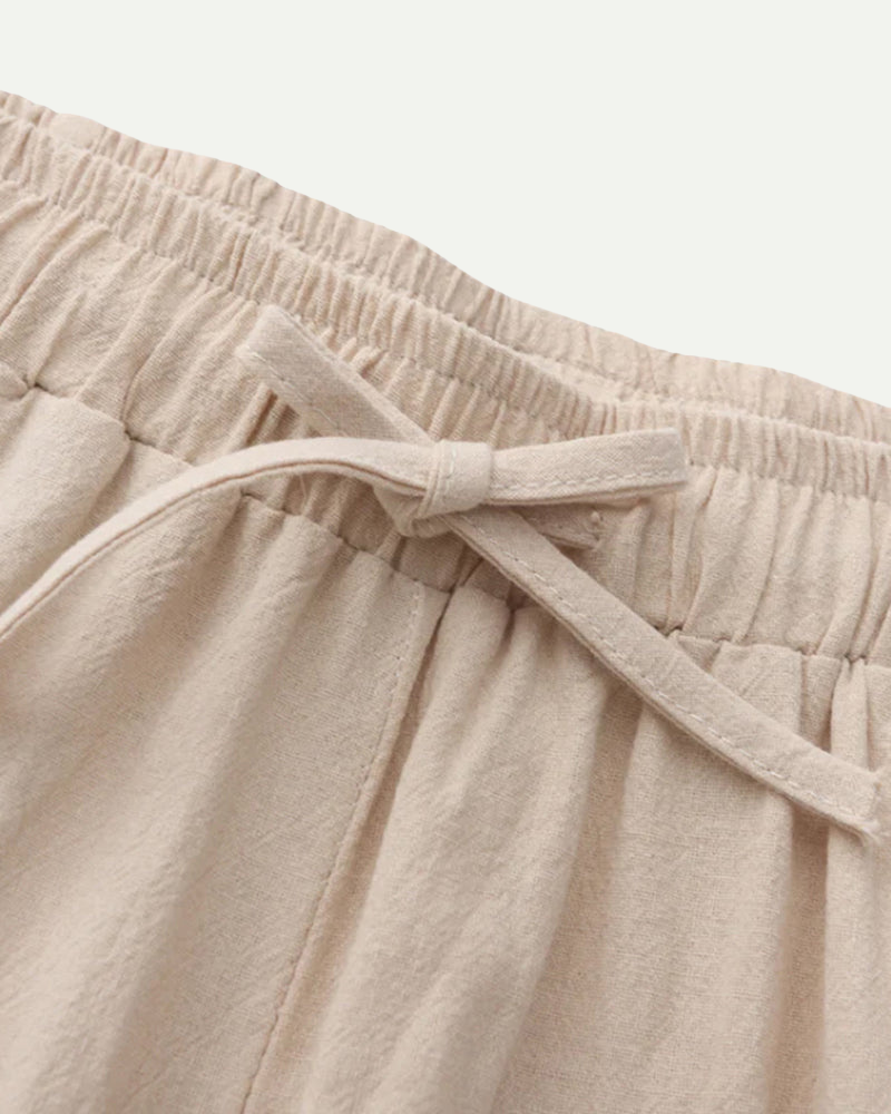 Spodnie lniane Zara | Lekki krój, minimalistyczny styl dla kobiet 5