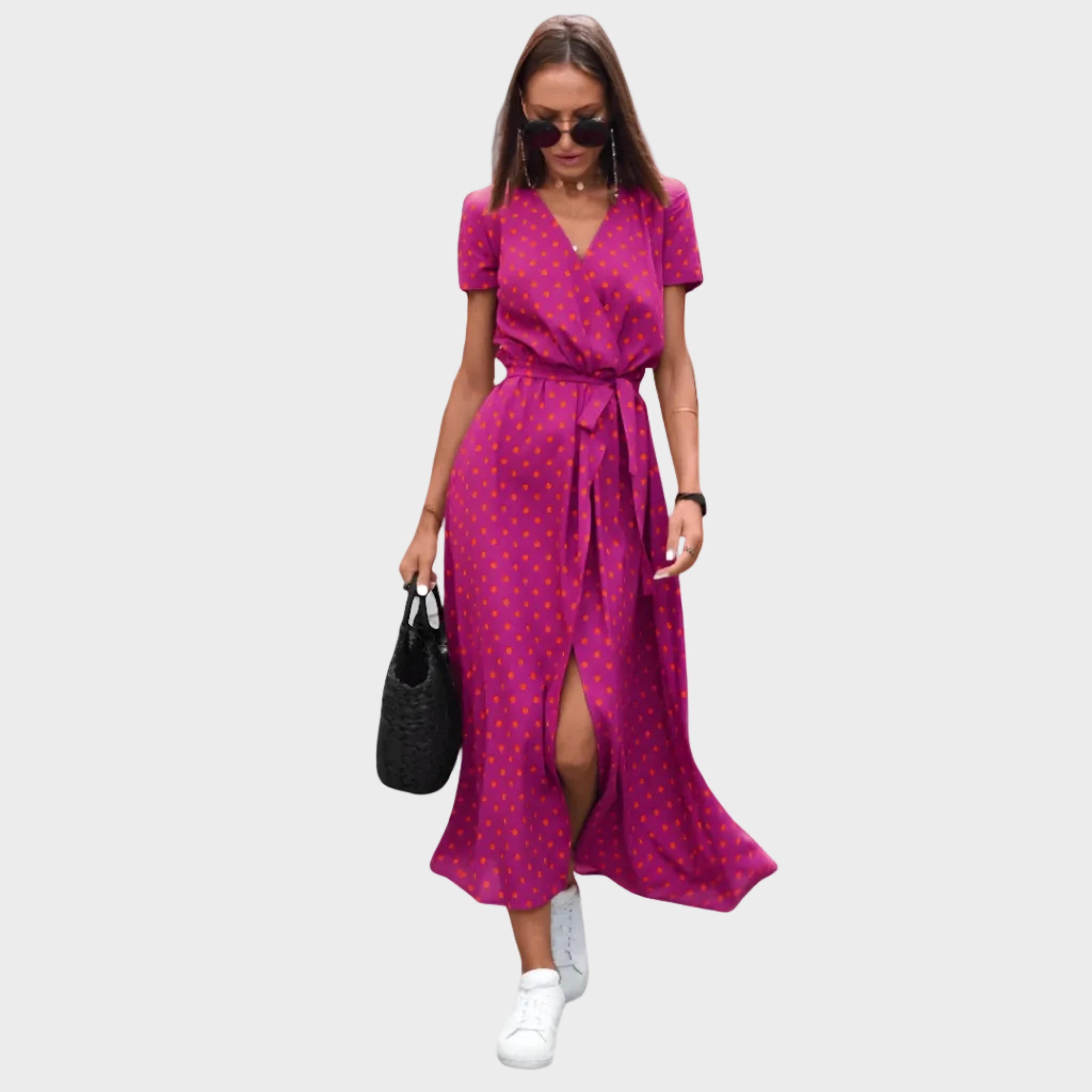 Sukienka Aldona Zwiewna | Lekka, elegancka sukienka na wesele i letnie wyjścia 3