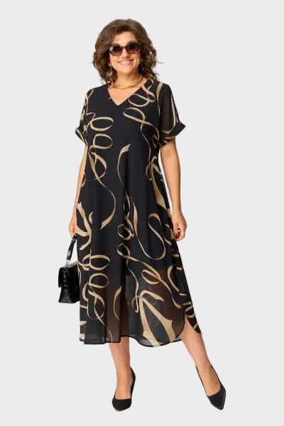Sukienka Lena midi | Lekki materiał, elegancki krój 0