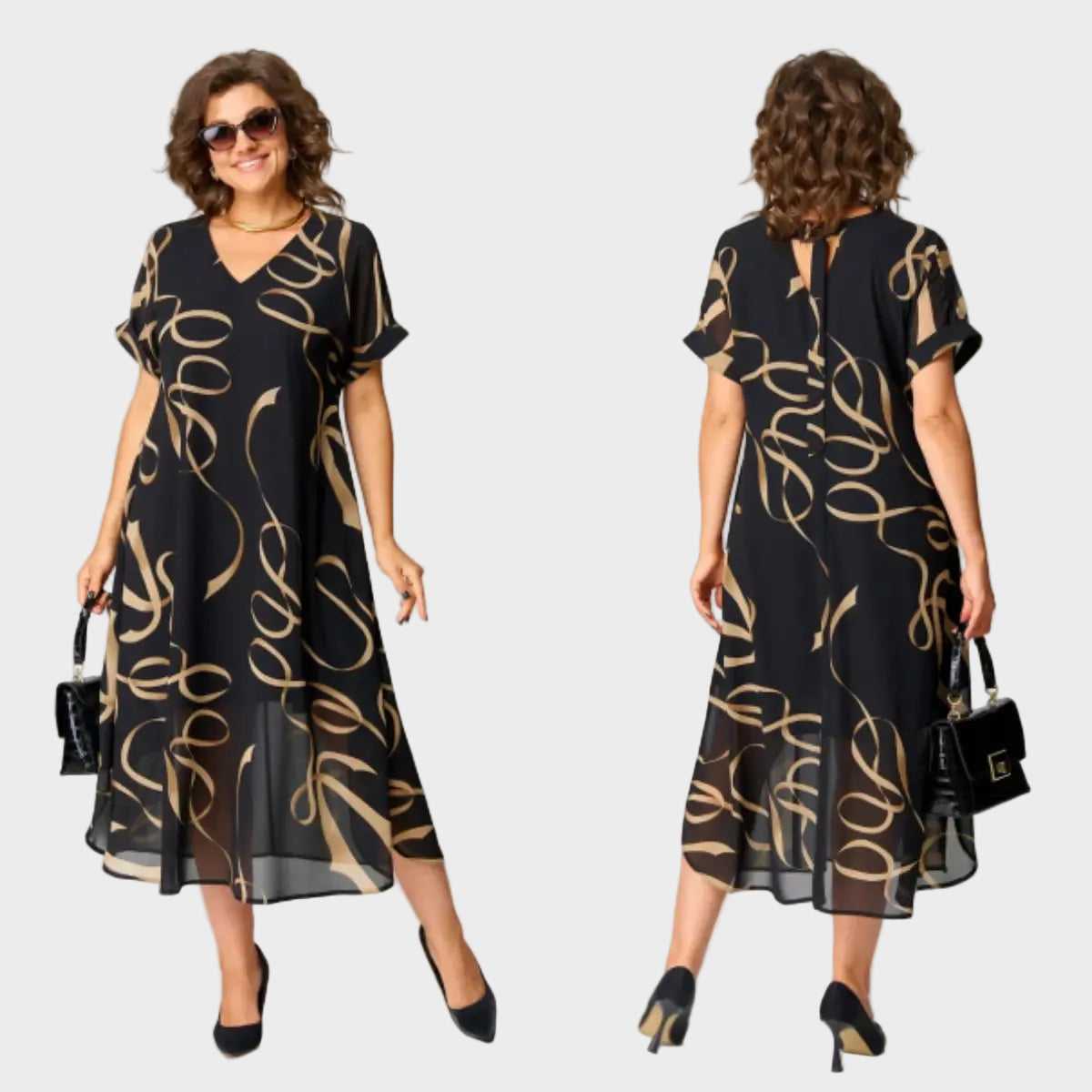 Sukienka Lena midi | Lekki materiał, elegancki krój 5