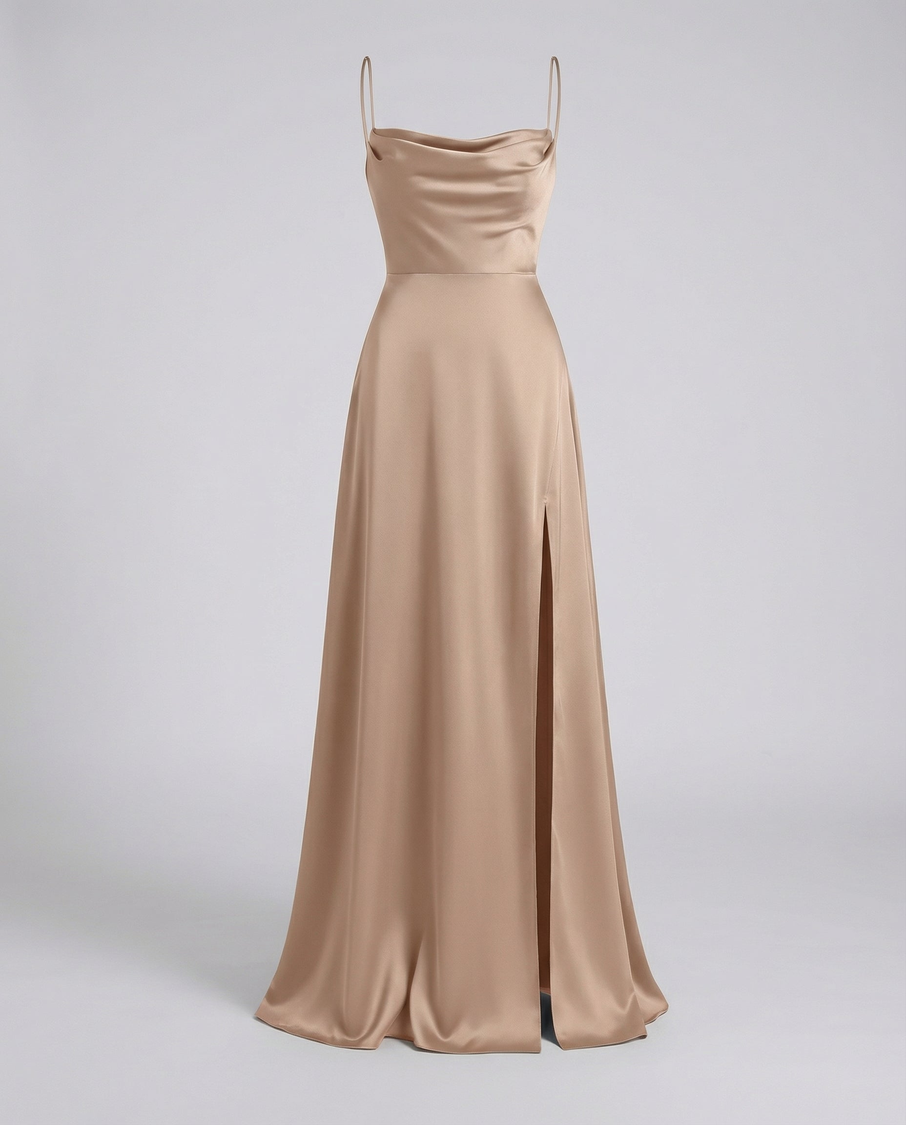 Sukienka Maxi Izabela | Elegancka Letnia z Rozcięciem na Wesele 7