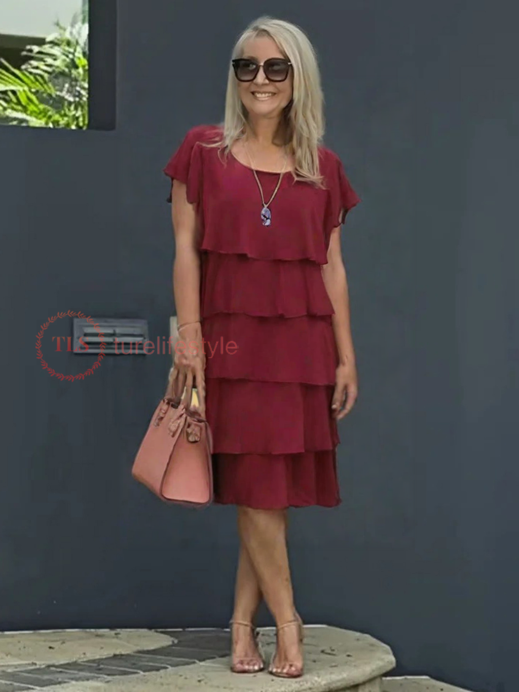 Sukienka Midi Mela | Warstwowy Krój, Elegancka na Wesele i Codzienne Stylizacje 7