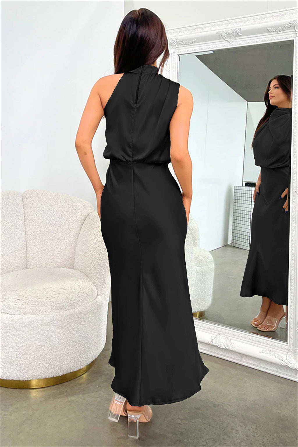 Sukienka Midi Mira | Elegancka, Bez Rękawów, Idealna Na Wesele 2