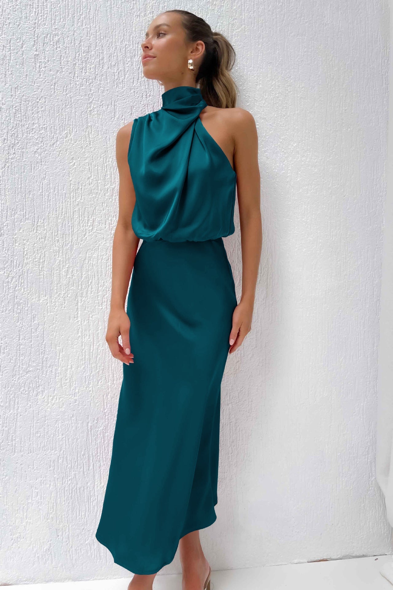 Sukienka Midi Mira | Elegancka, Bez Rękawów, Idealna Na Wesele 8