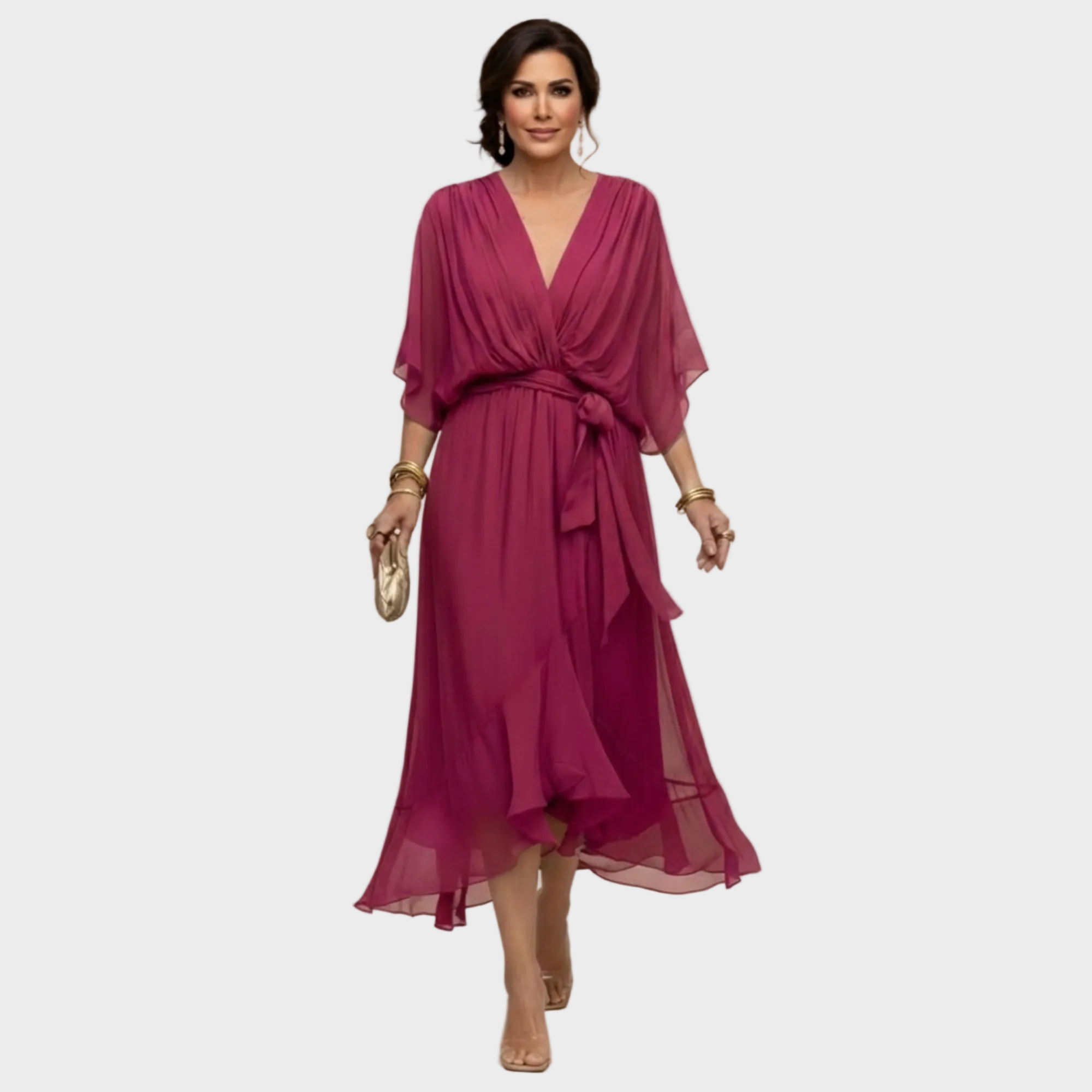 Sukienka Monica Chiffon | Lekki materiał, dekolt w kształcie V 3