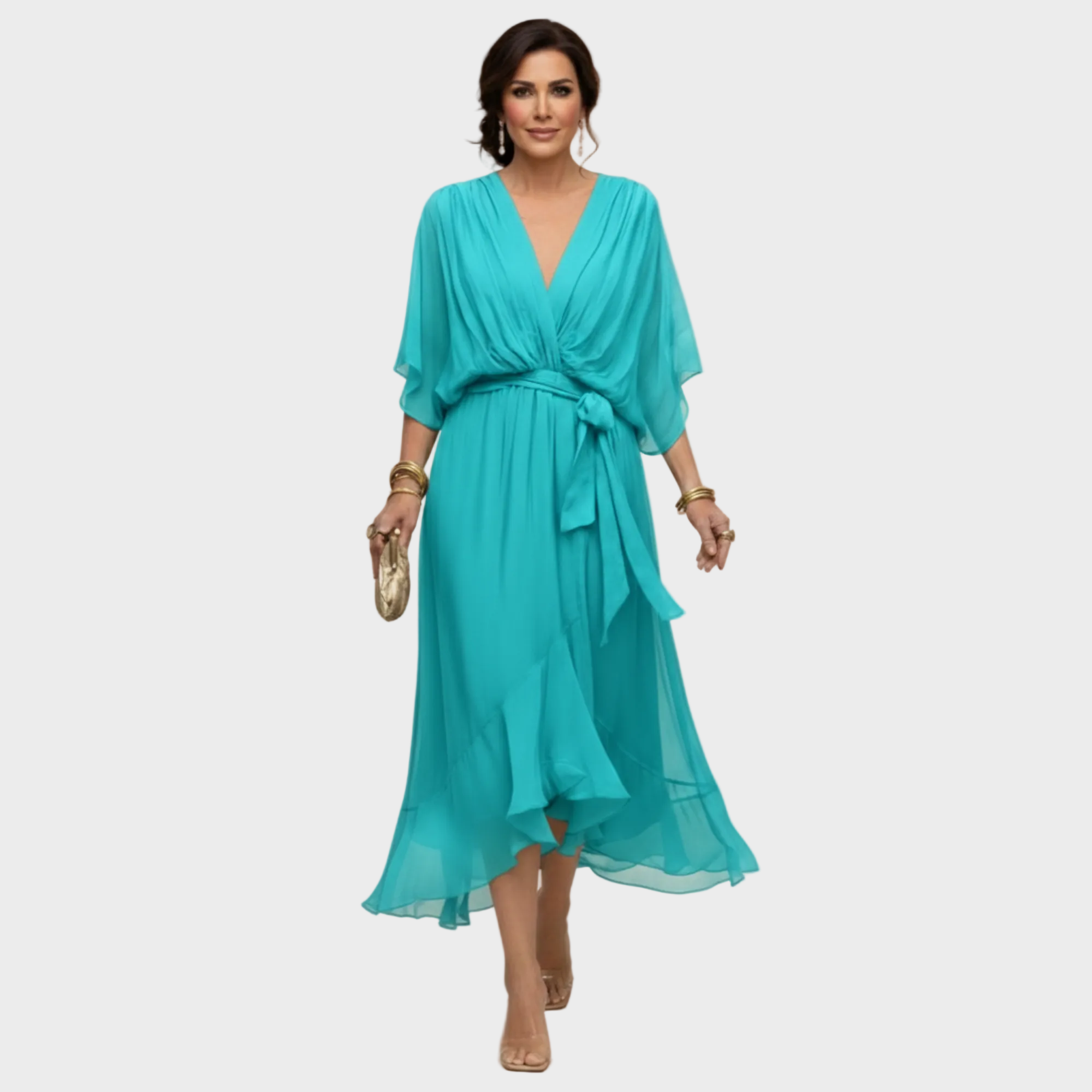 Sukienka Monica Chiffon | Lekki materiał, dekolt w kształcie V 4