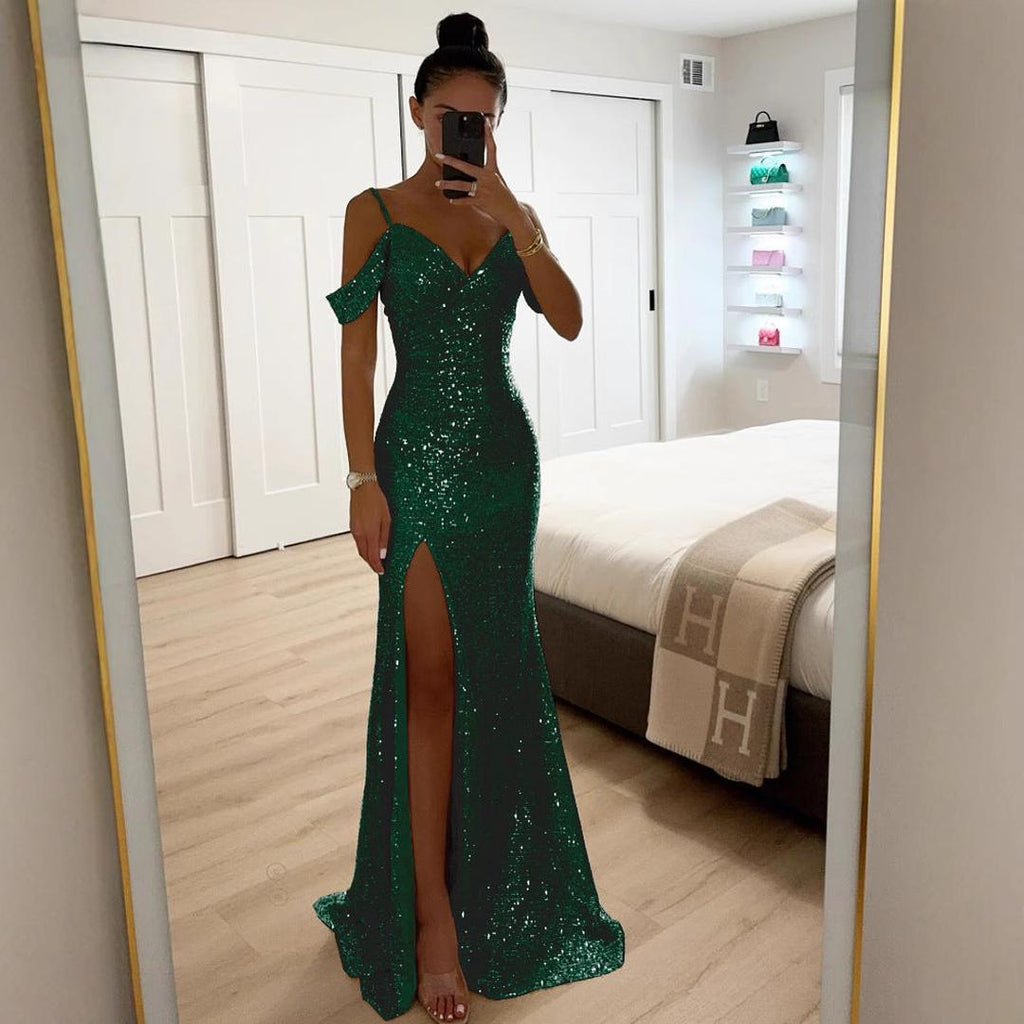 Sukienka Wieczorowa Nela | Długa Maxi, Elegancka na Ramiączkach 2