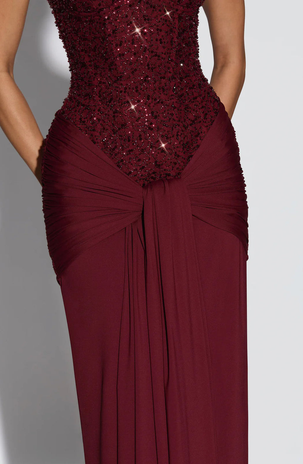 Sukienka maxi Eliza | Gorsetowa bez ramiączek, elegancka na wesele 6