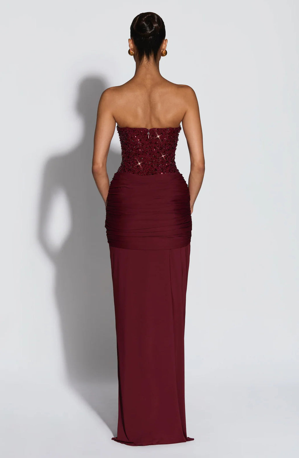 Sukienka maxi Eliza | Gorsetowa bez ramiączek, elegancka na wesele 8