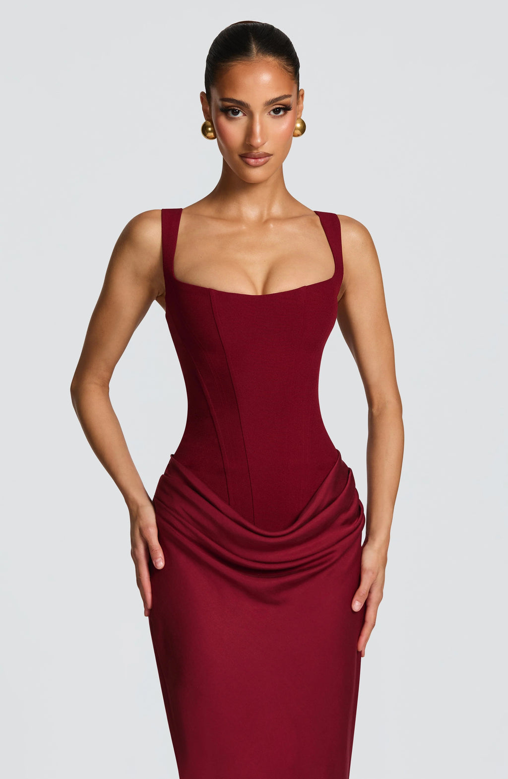 Sukienka maxi Lila | Elegancki krój, ramiączka na wesele 4