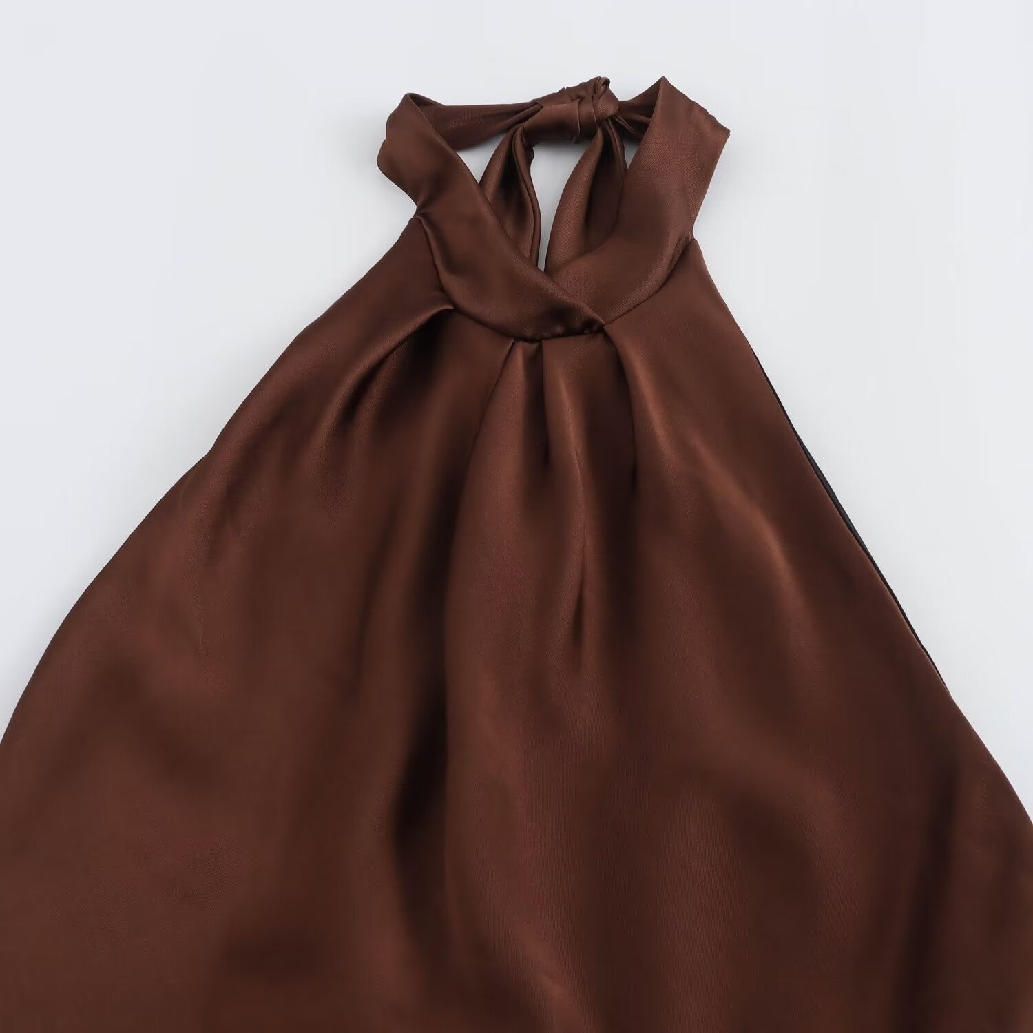 Sukienka maxi Selina | Halter, Odkryte Plecy, Smukły Krój na Wesele 3