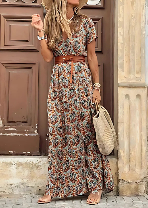 Sukienka maxi Sybella | Lekka tkanina boho, idealna na lato 4