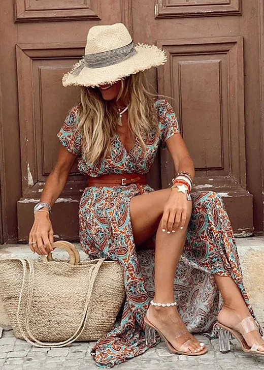 Sukienka maxi Sybella | Lekka tkanina boho, idealna na lato 6