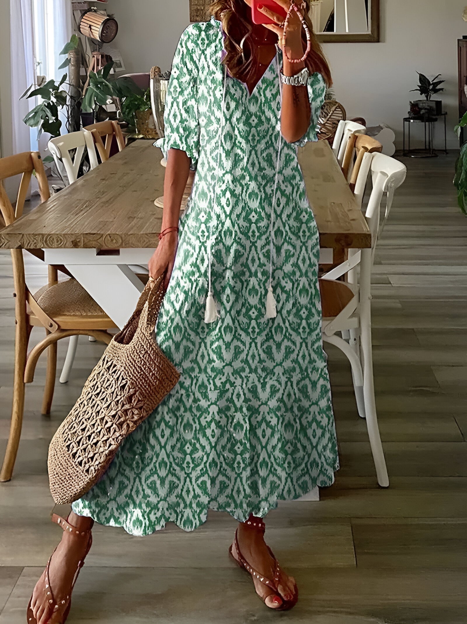 Sukienka maxi Wiera | Lekka, zwiewna w stylu boho na lato 2