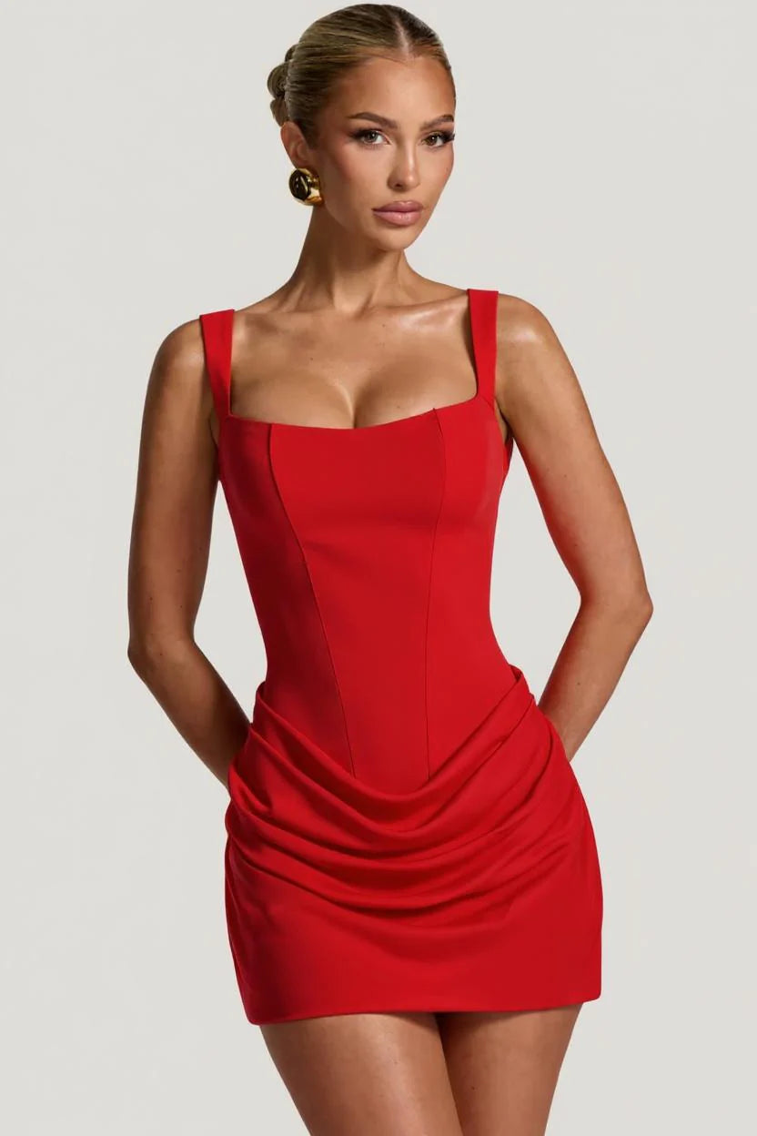 Sukienka mini Rami | Elegancki styl, dopasowany krój na wesele 0