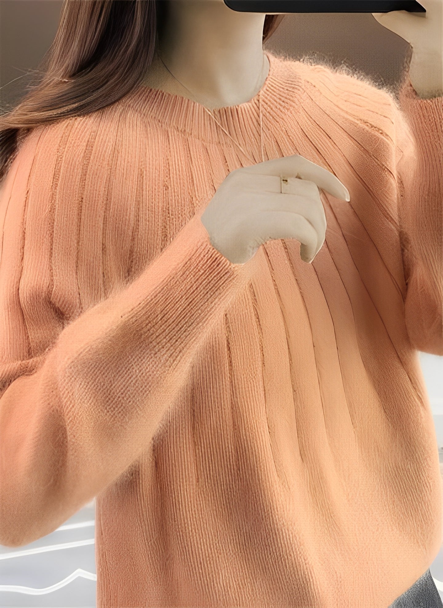 Sweter Cornelia damski | Luźny krój, kaszmir, elegancki design 4