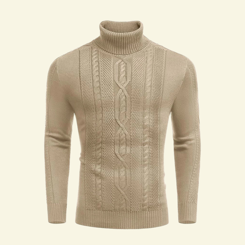 Sweter Henri męski | Premiumowa mieszanka tkanin, slim fit z wysokim golfem 1