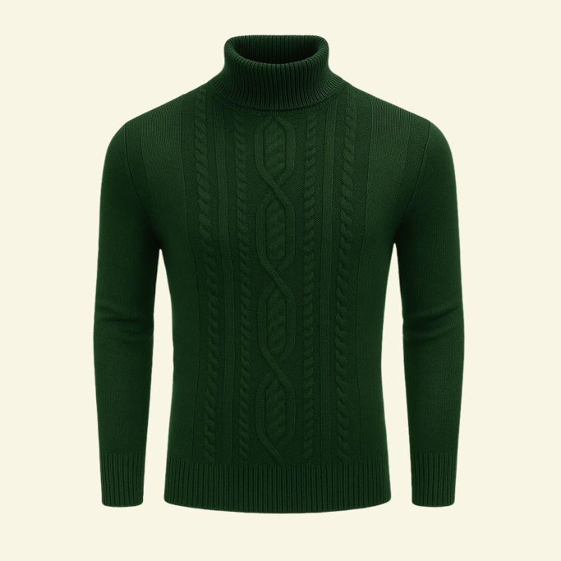 Sweter Henri męski | Premiumowa mieszanka tkanin, slim fit z wysokim golfem 8