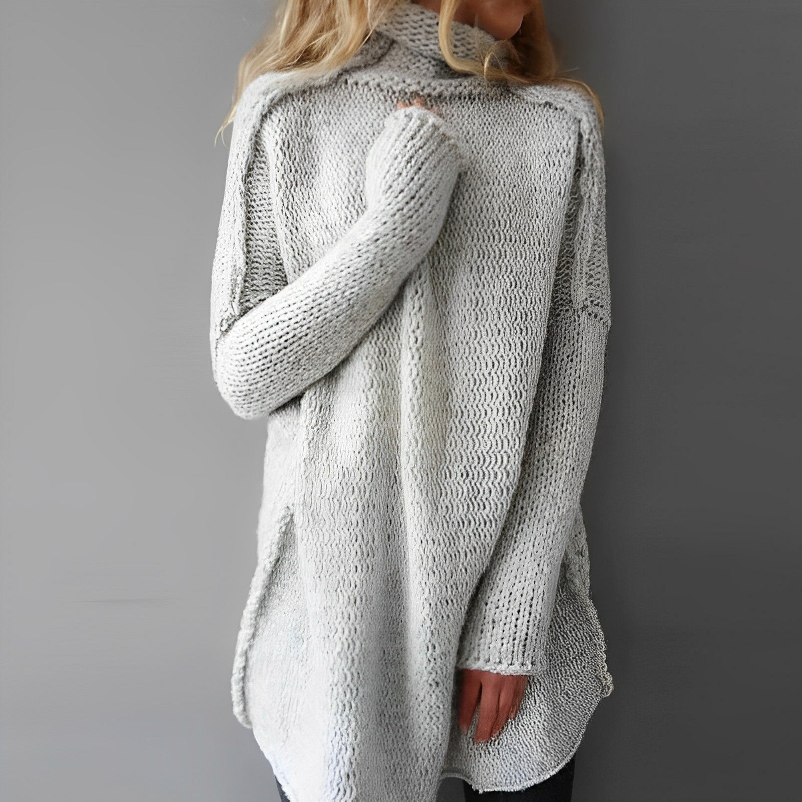 Sweter Jagna | Oversize z golfem, miękka dzianina na zimowe dni 0