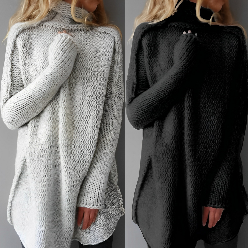 Sweter Jagna | Oversize z golfem, miękka dzianina na zimowe dni 1