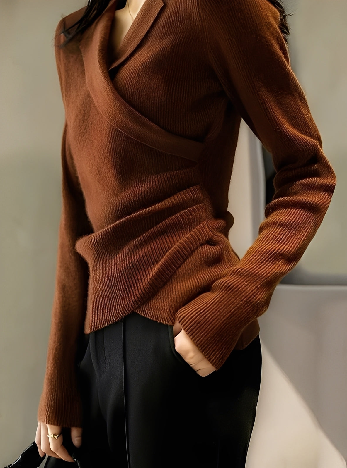 Sweter Kaelee | Klasyczny, ciepły materiał dzianinowy dla kobiet 3