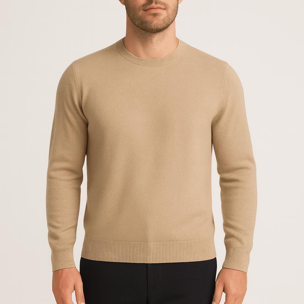 Sweter Kamil męski | Klasyczny krój, kaszmir, elegancki i miękki 1