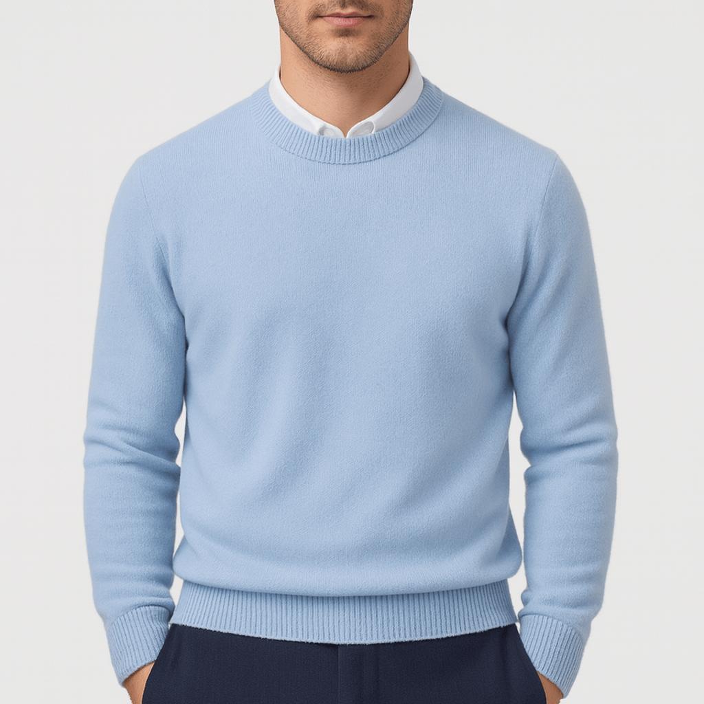 Sweter Kamil męski | Klasyczny krój, kaszmir, elegancki i miękki 3